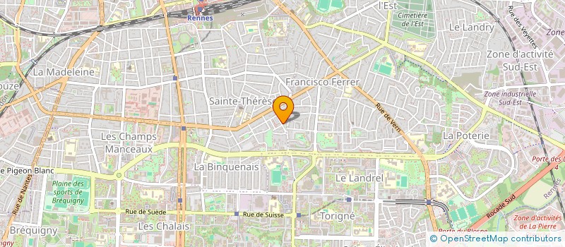 localisation de l'entreprise VILLIERS  RENNES