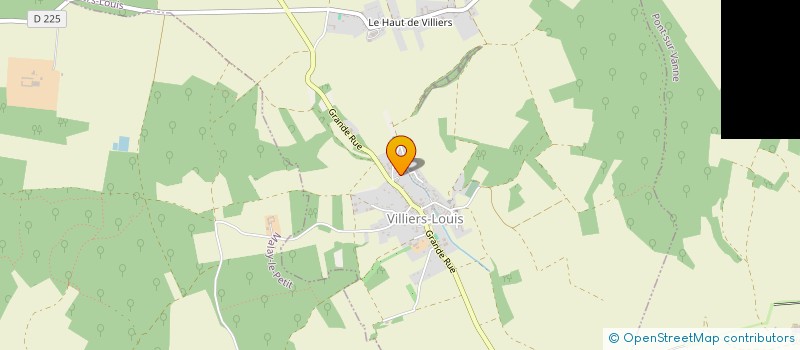 localisation de l'entreprise VILLIERS ASSOCIATION TRAIL  VILLIERS-LOUIS