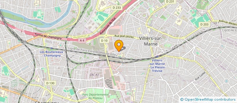 localisation de l'entreprise VILLIERS ETUDIANTS CLUB à VILLIERS-SUR-MARNE