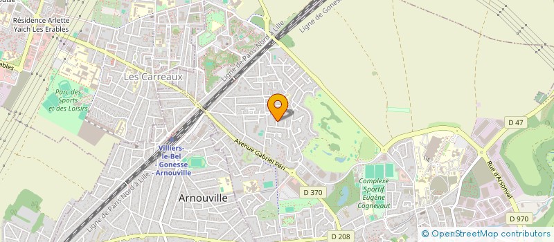 localisation de l'entreprise VILLIERS VIANDES  VILLIERS-LE-BEL