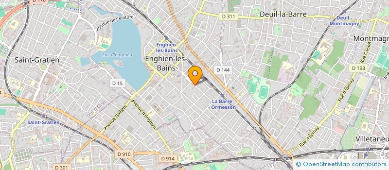 localisation de l'entreprise VILLIERS26 à ENGHIEN-LES-BAINS