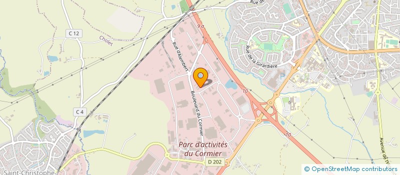 localisation de l'entreprise VILLION AUTO à CHOLET