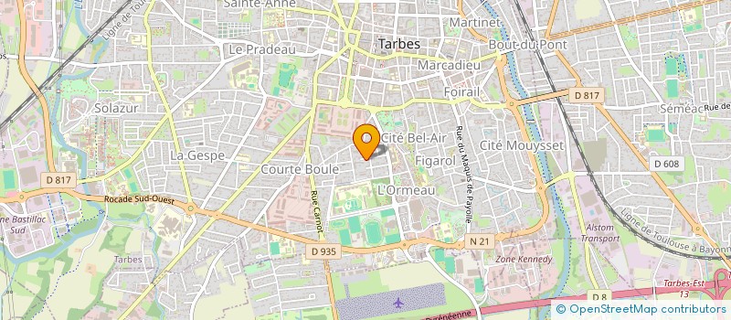 localisation de l'entreprise VILLOCEL MORNETTAS  TARBES