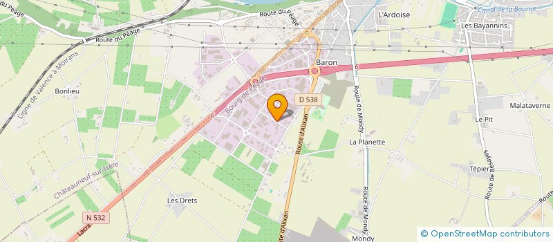 localisation de l'entreprise VILLON IMMOBILIER  BOURG-DE-PEAGE