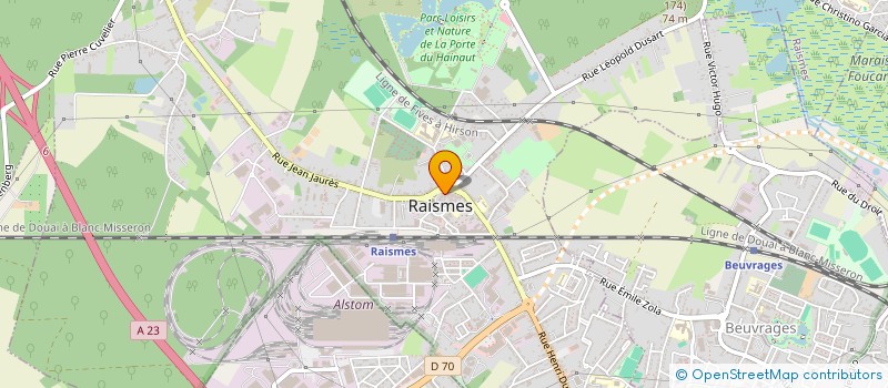 localisation de l'entreprise VILMA  RAISMES