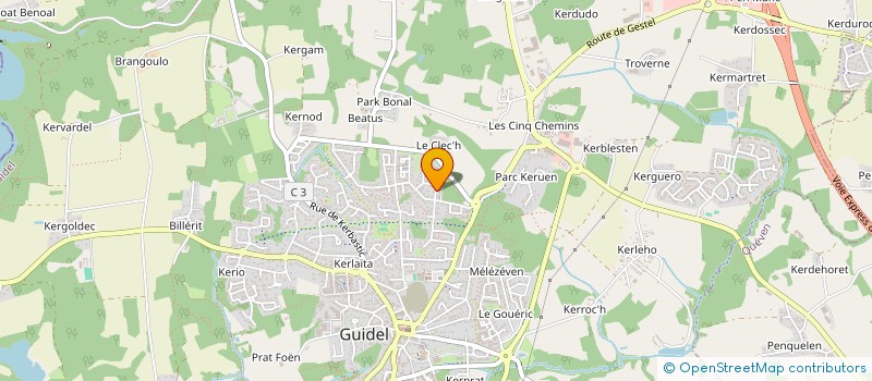 localisation de l'entreprise VILMO RESTAURATION à GUIDEL