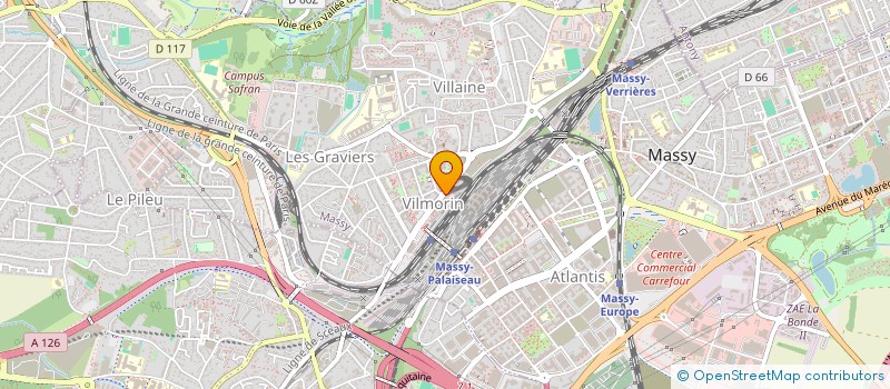 localisation de l'entreprise VILMORIN à MASSY
