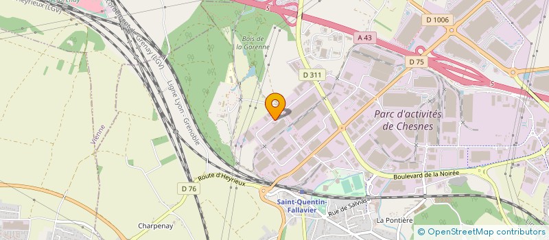 localisation de l'entreprise VILMORIN JARDIN  SAINT-QUENTIN-FALLAVIER