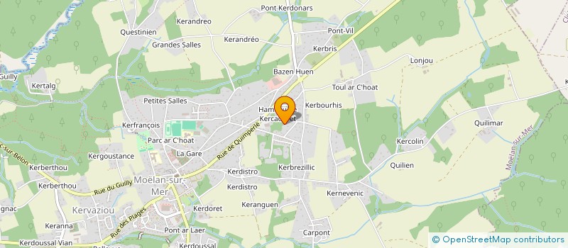 localisation de l'entreprise VILONA  CLOHARS-CARNOET