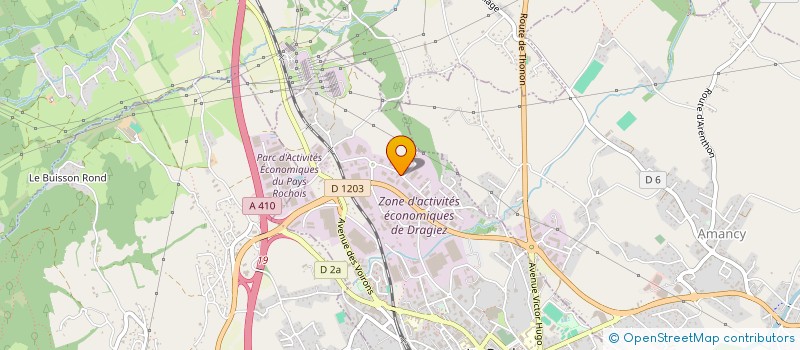 localisation de l'entreprise VILORA TECH M.O.  LA ROCHE-SUR-FORON