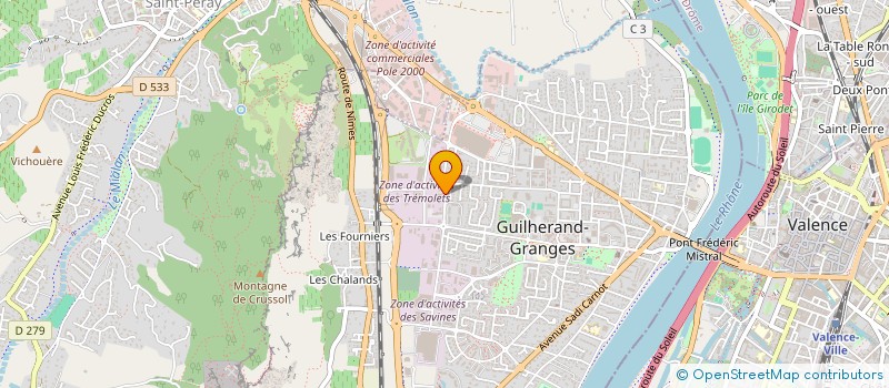 localisation de l'entreprise VILPA INVEST  GUILHERAND-GRANGES