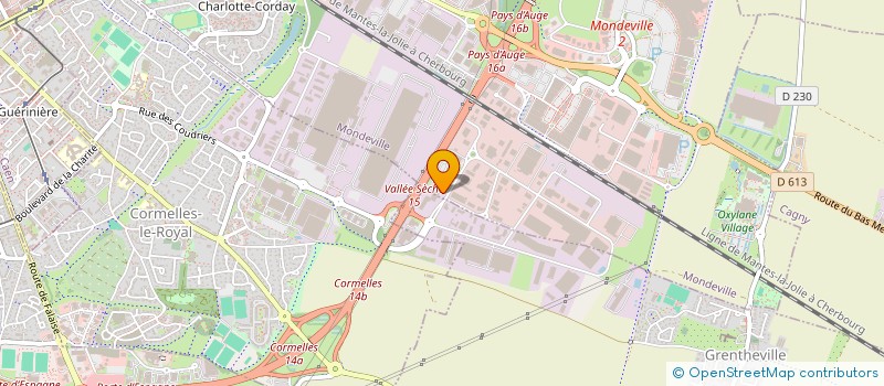 localisation de l'entreprise VILRAG  MONDEVILLE