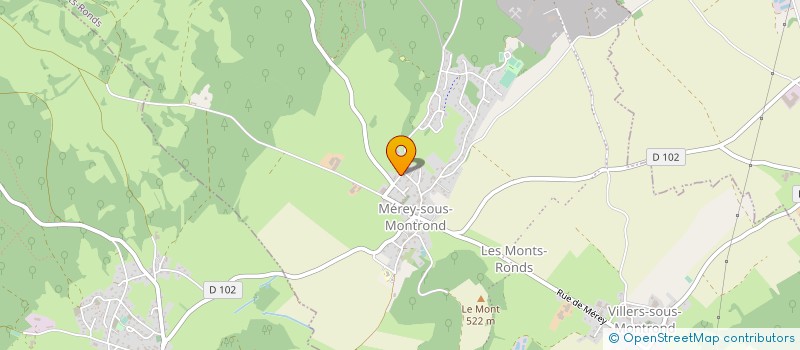 localisation de l'entreprise VILUX à LES MONTS-RONDS