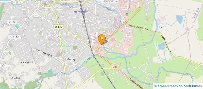 localisation de l'entreprise VILVERT CARRELAGE à MONTBRISON