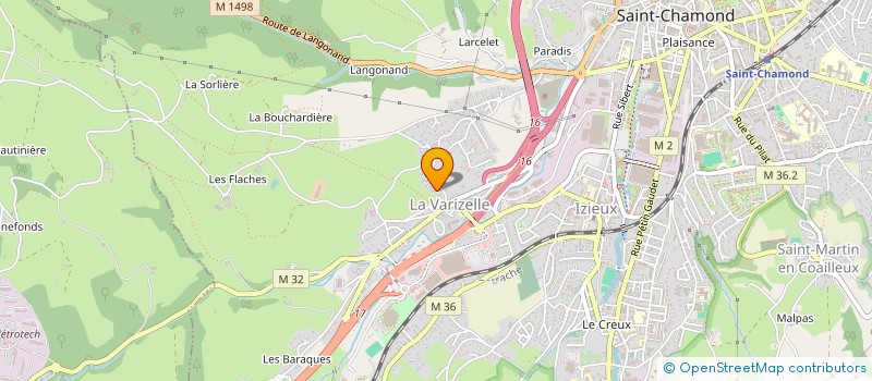 localisation de l'entreprise VIMA  SAINT-CHAMOND