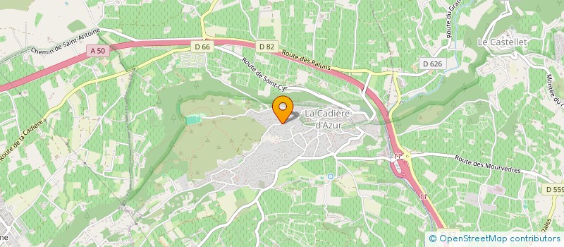 localisation de l'entreprise VIMA IMMO  LA CADIERE-D'AZUR