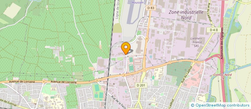 localisation de l'entreprise VIMABA à COLMAR