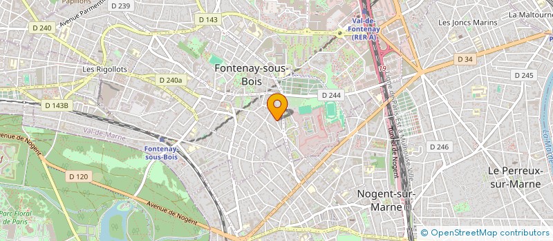 localisation de l'entreprise VIMABAT à FONTENAY-SOUS-BOIS