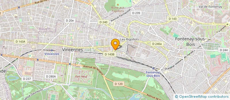 localisation de l'entreprise VIMACA à VINCENNES