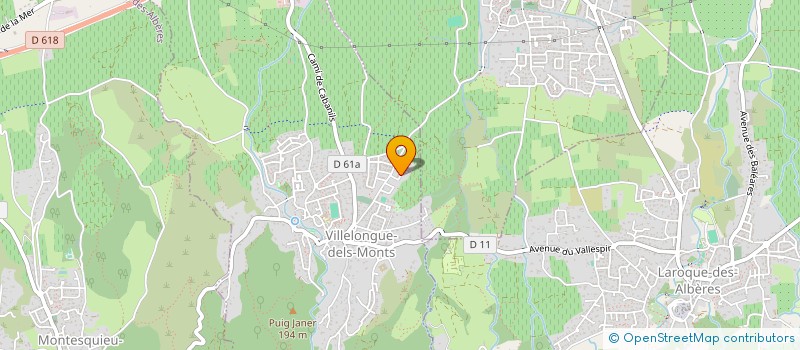 localisation de l'entreprise VIMALI  VILLELONGUE-DELS-MONTS