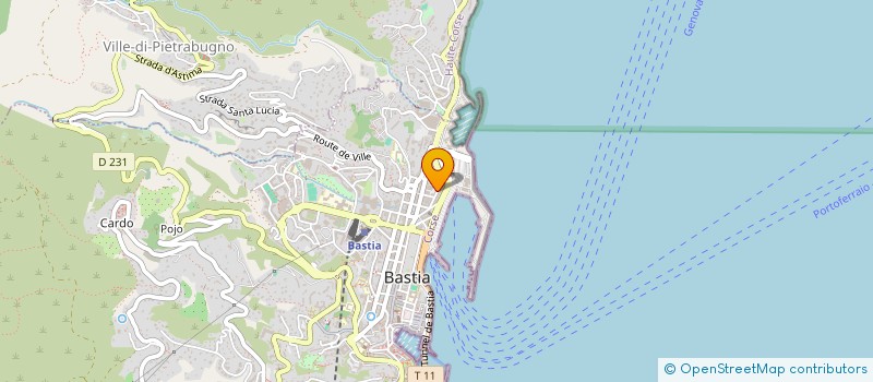 localisation de l'entreprise VIMAT à BASTIA