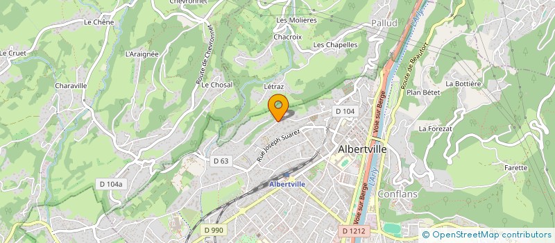 localisation de l'entreprise VIMICAT  ALBERTVILLE