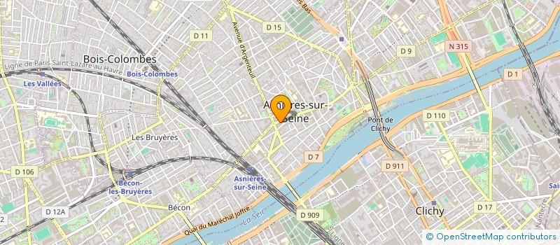 localisation de l'entreprise VIMMO IMMOBILIER à ASNIERES-SUR-SEINE