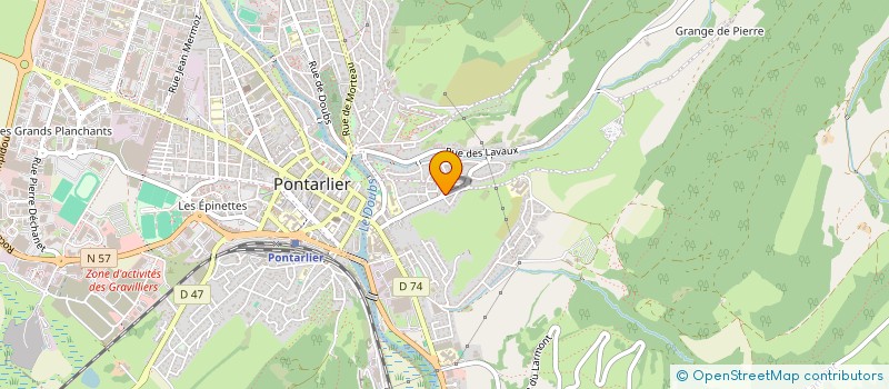 localisation de l'entreprise VIMOBA  PONTARLIER