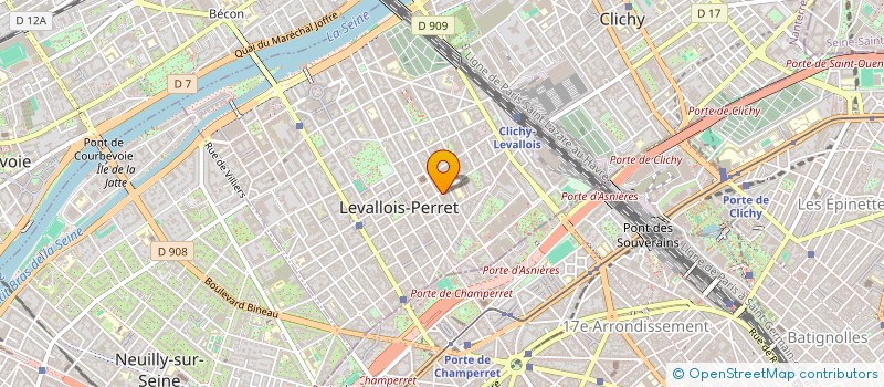 localisation de l'entreprise VIMOVA à LEVALLOIS-PERRET
