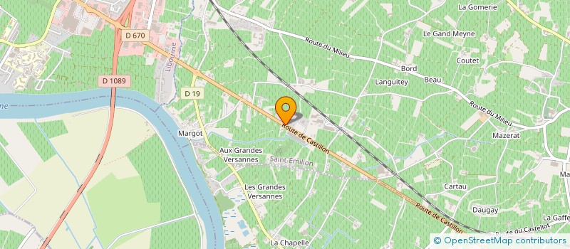 localisation de l'entreprise VIN'4 à SAINT-EMILION