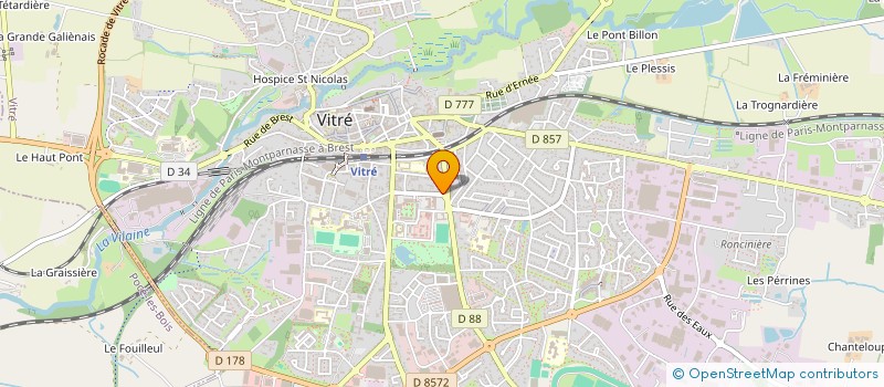 localisation de l'entreprise VIN CLAIR  VITRE