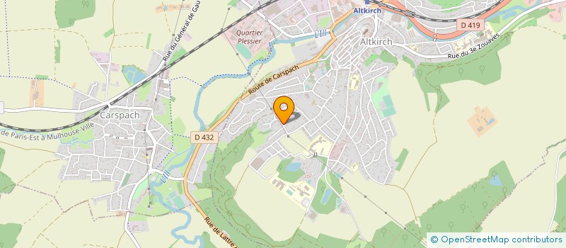 localisation de l'entreprise VIN CONSEIL ET DIFFUSION  GUEBWILLER