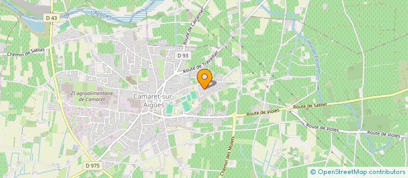 localisation de l'entreprise VIN ET LOISIRS  CAMARET-SUR-AIGUES