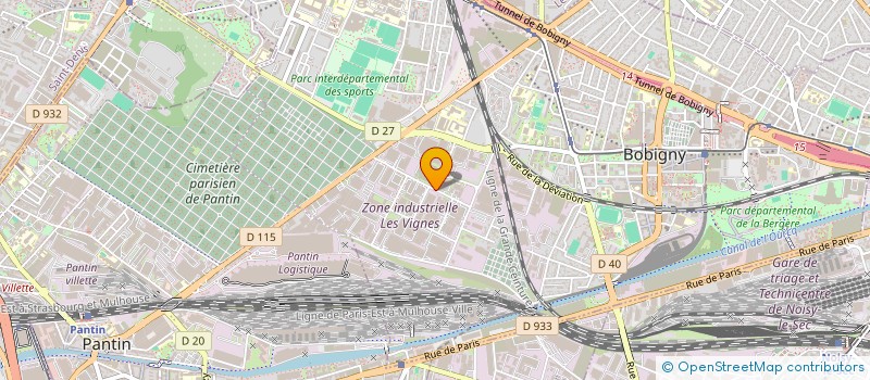 localisation de l'entreprise VIN FRANCE CHINE  BOBIGNY