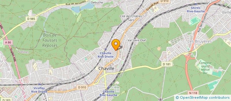 localisation de l'entreprise VIN GOURMET à CHAVILLE