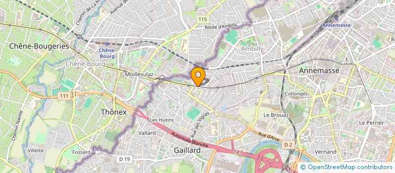 localisation de l'entreprise VIN-ON-LINE à GAILLARD