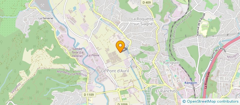 localisation de l'entreprise VIN'S MARINE SERVICES à LA ROQUETTE-SUR-SIAGNE