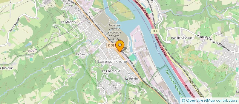 localisation de l'entreprise VIN SOUVERAIN  LOIRE-SUR-RHONE