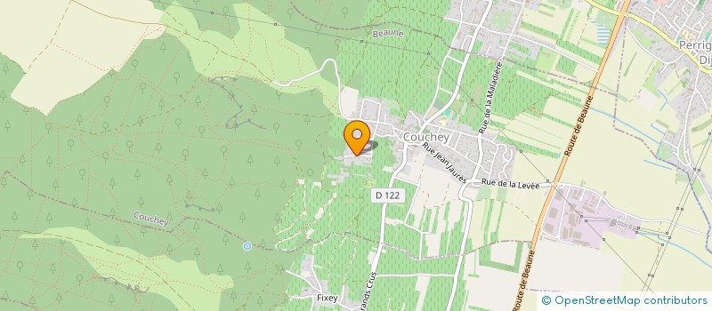 localisation de l'entreprise VIN & TERROIRS  COUCHEY