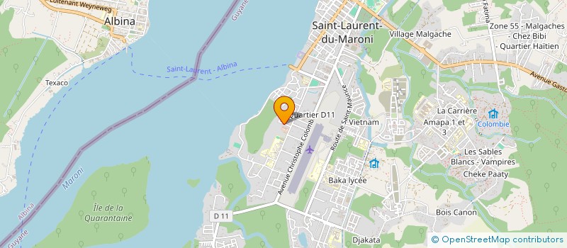 localisation de l'entreprise VINA LOCATION à SAINT-LAURENT-DU-MARONI