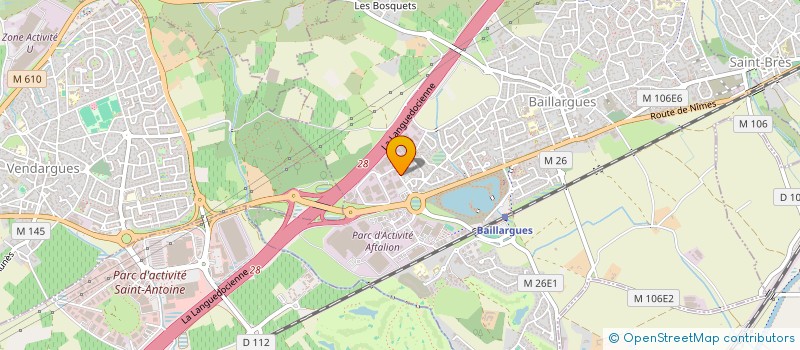 localisation de l'entreprise VINA WOK 34 à BAILLARGUES