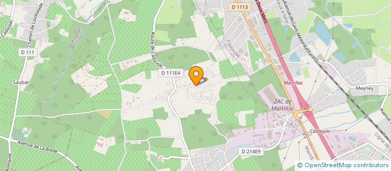 localisation de l'entreprise VINACCORD à MARTILLAC