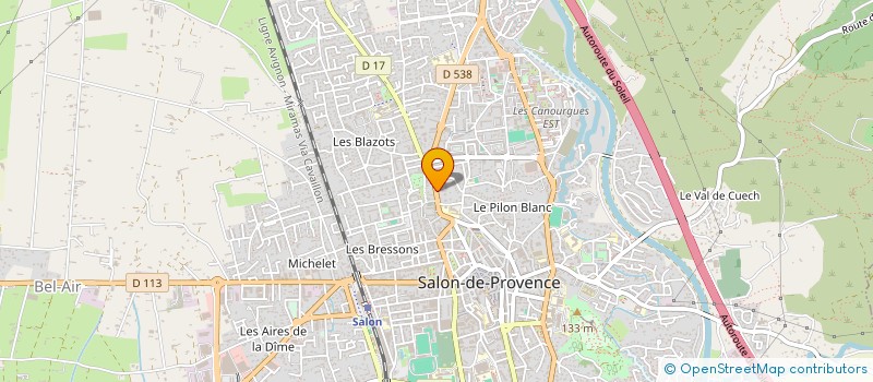 localisation de l'entreprise VINACO à SALON-DE-PROVENCE