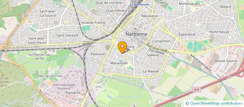 localisation de l'entreprise VINAGA à NARBONNE