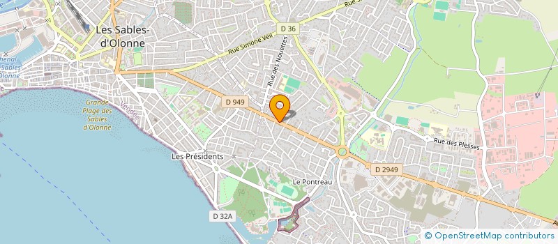 localisation de l'entreprise VINALIE à LES SABLES D'OLONNE