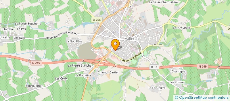 localisation de l'entreprise VINALP  VALLET