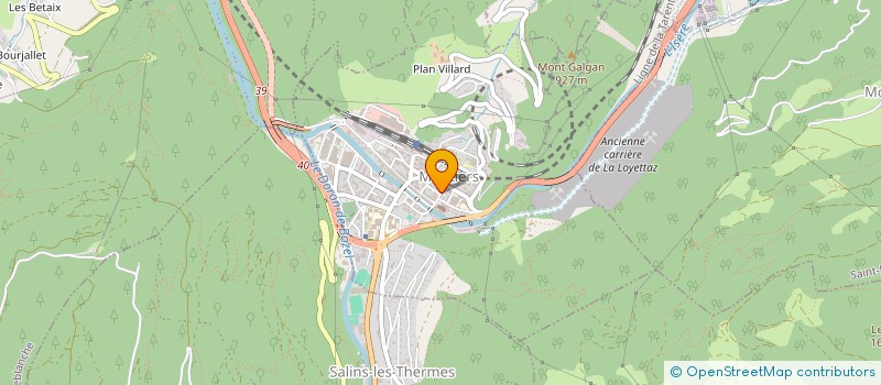 localisation de l'entreprise VINALPES à MOUTIERS