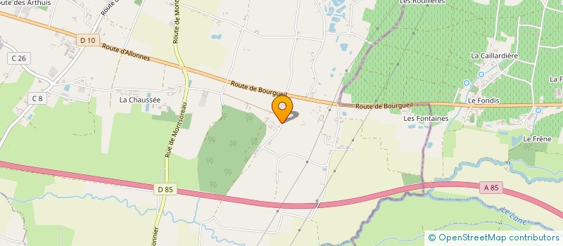 localisation de l'entreprise VINATIER JEAN MARIE  BRAIN-SUR-ALLONNES