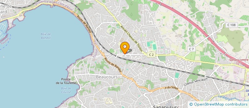 localisation de l'entreprise VINAURE  SANARY-SUR-MER