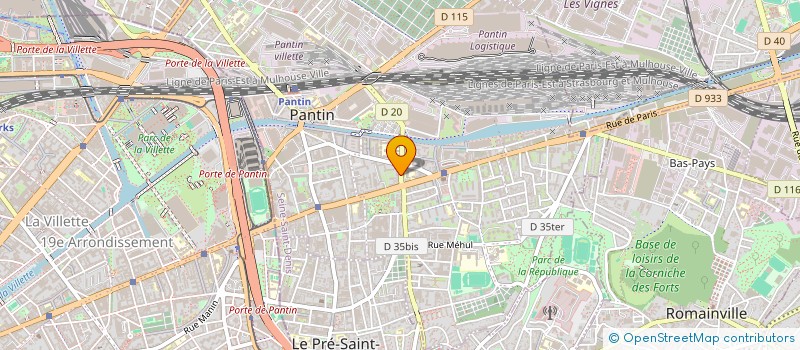 localisation de l'entreprise VINAYAKI CONSEIL  PANTIN